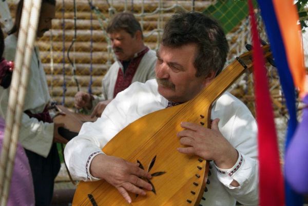 З бандурою. Київ, 2013 рік